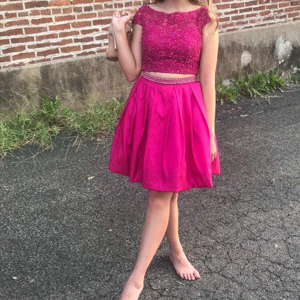 Sherri Hill pink 2 piece. Size 2.